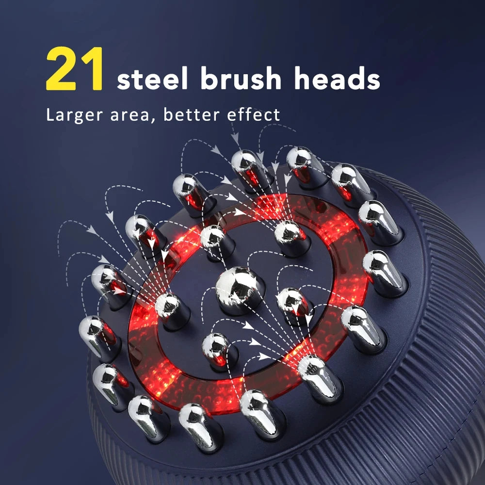 Wireless Guasha Massager Body Shaping Heating Scraping Brush Drainage Machine Fat Burner Rechargeable