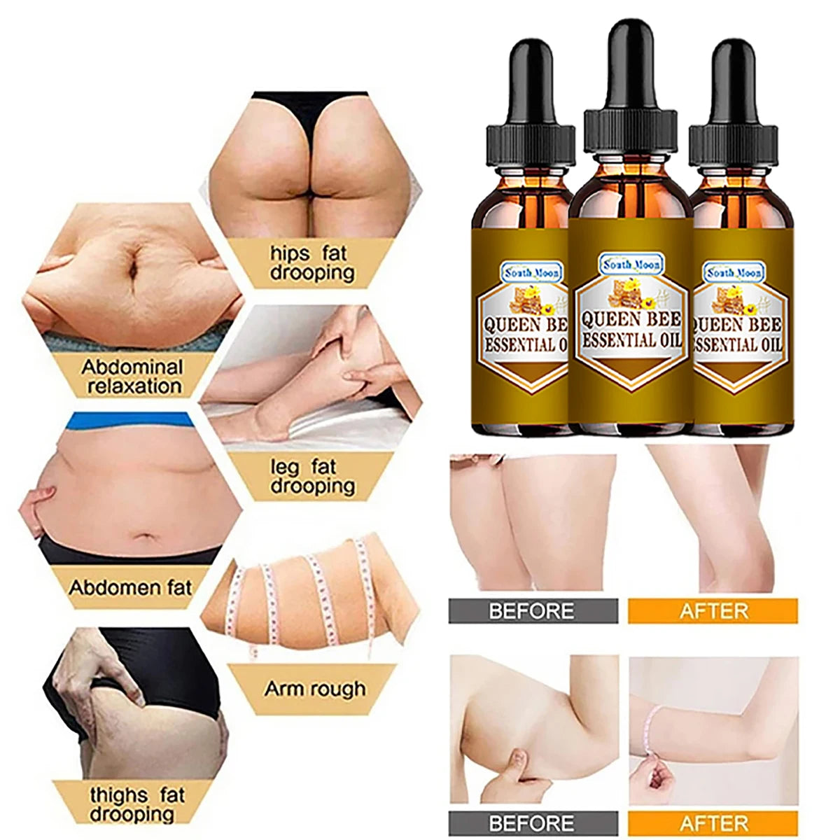 Fat Burning Body Sexy Massage Oil Slimming Leg Waist Fat Burner Slimming Body Essence