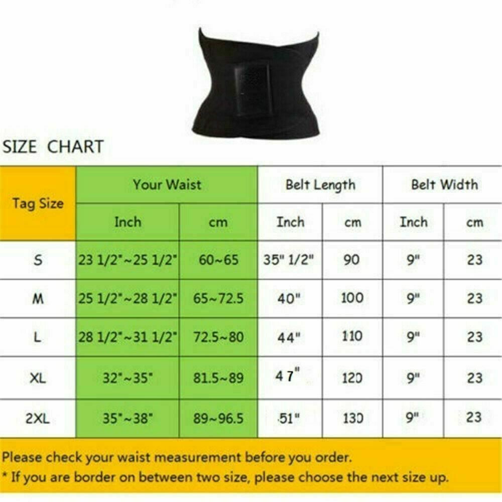 HOT Best Waist Trainer for Women Sauna Sweat Thermo Yoga Sport Shaper Belt Slim