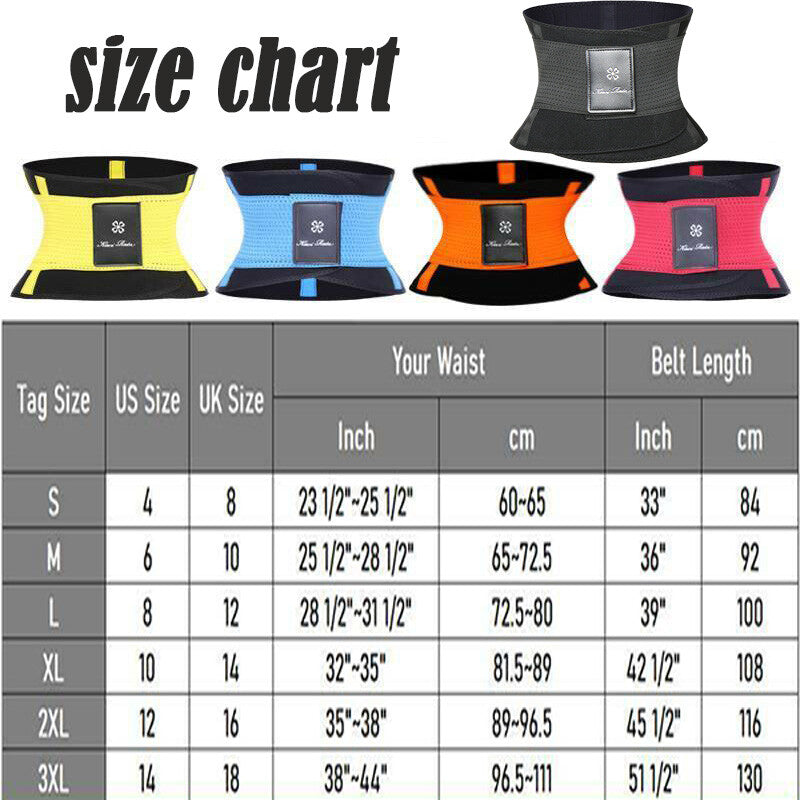 Sport Waist Trainer Weight Loss Women Sweat Thermo Wrap Body Shaper Sauna Belt