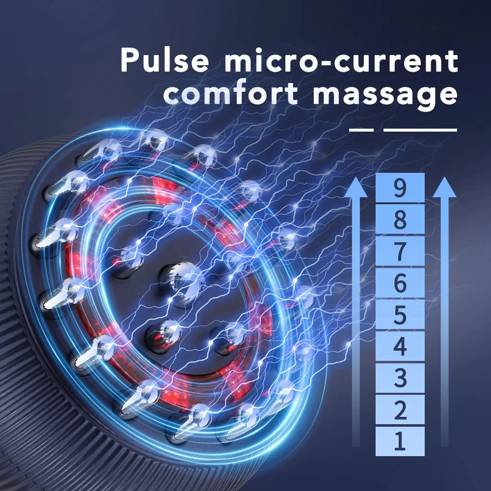 Wireless Guasha Massager Body Shaping Heating Scraping Brush Drainage Machine Fat Burner Rechargeable