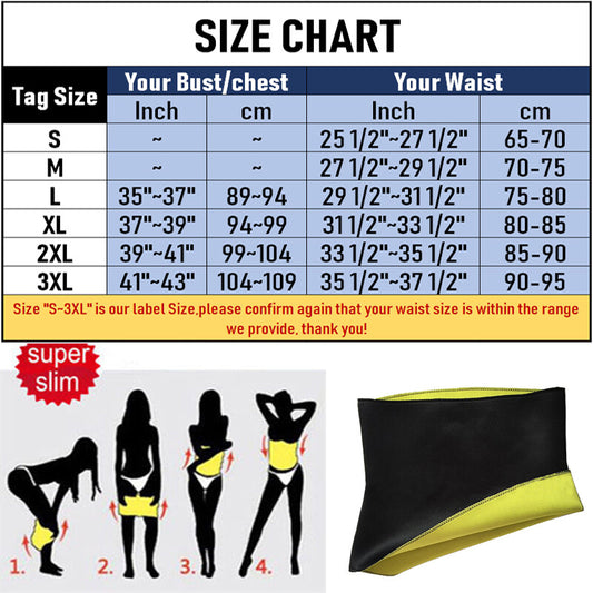 Sport Waist Trainer Weight Loss Women Sweat Thermo Wrap Body Shaper Sauna Belt