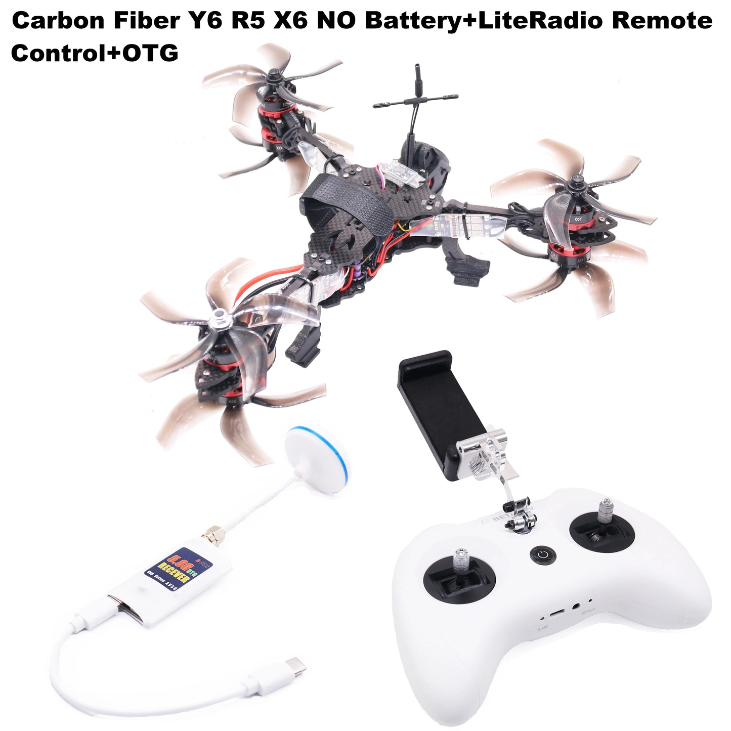 B-CUBE Y6R5 5Inch FPV Drone Frame Kit Carbon Fiber Racing Quadcopter Freestyle INAV Beatflight F722 NOXE Ardupilot Flightcontrol