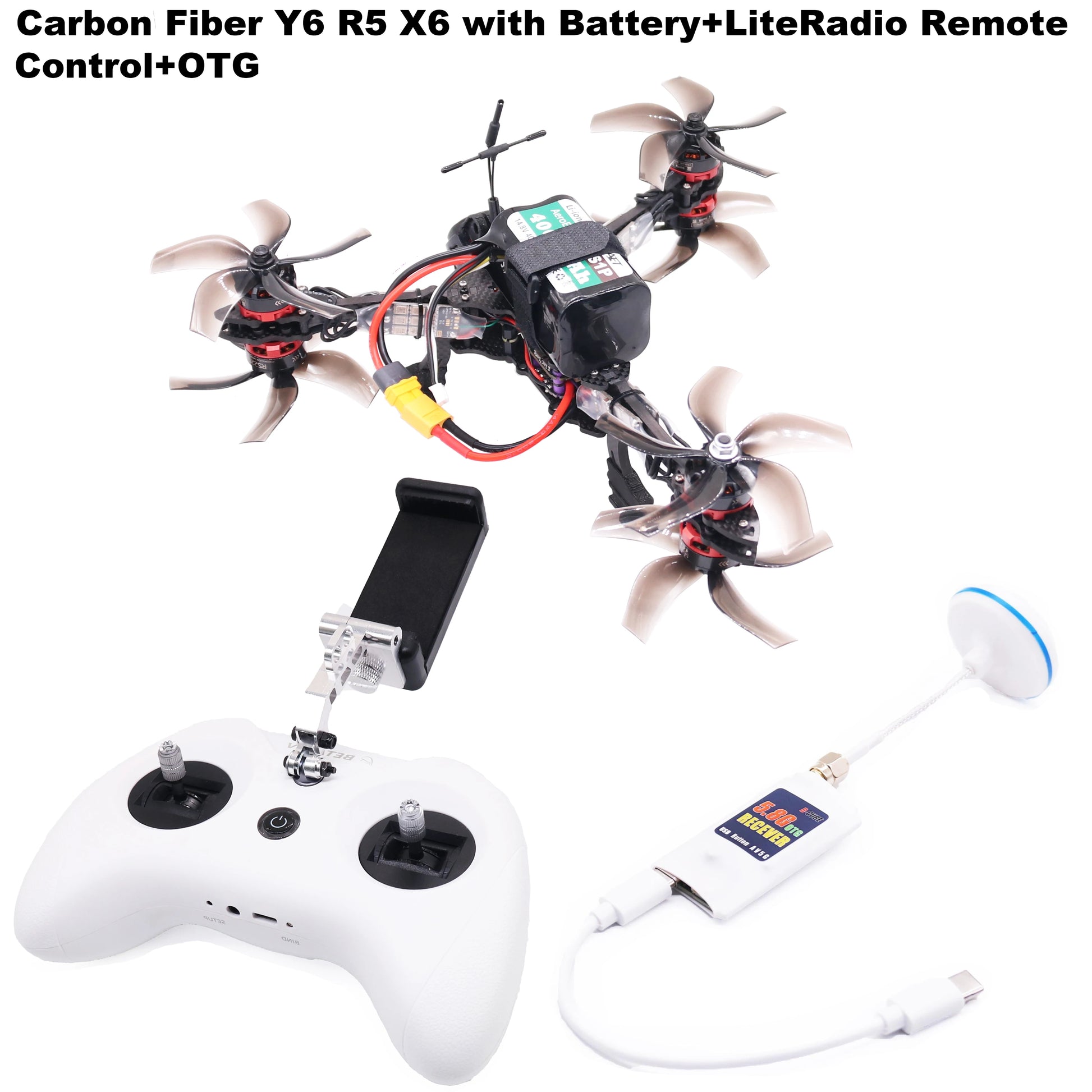 B-CUBE Y6R5 5Inch FPV Drone Frame Kit Carbon Fiber Racing Quadcopter Freestyle INAV Beatflight F722 NOXE Ardupilot Flightcontrol