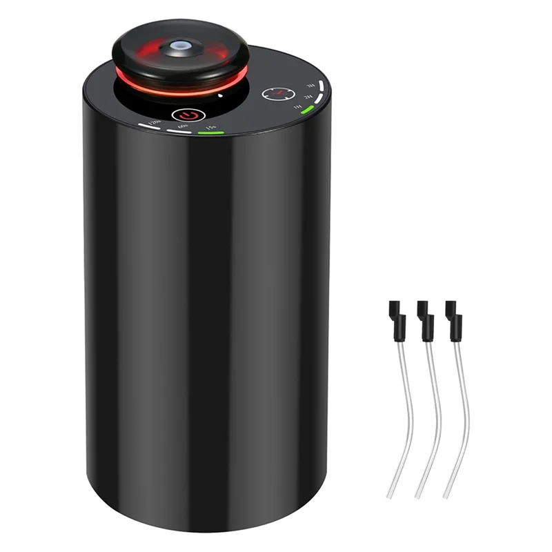 A13I-Waterless for Essential Oil Nebulizer Diffuser- 3 Mist Modes,4 Timers with 7-Color LED Lighting Aromatherapy