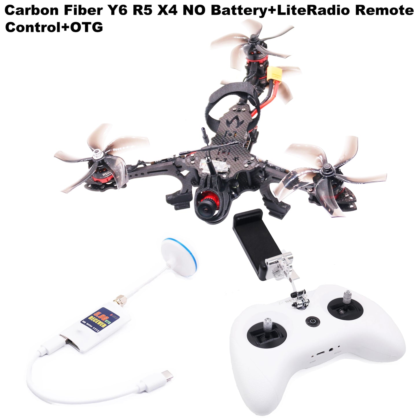 B-CUBE Y6R5 5Inch FPV Drone Frame Kit Carbon Fiber Racing Quadcopter Freestyle INAV Beatflight F722 NOXE Ardupilot Flightcontrol