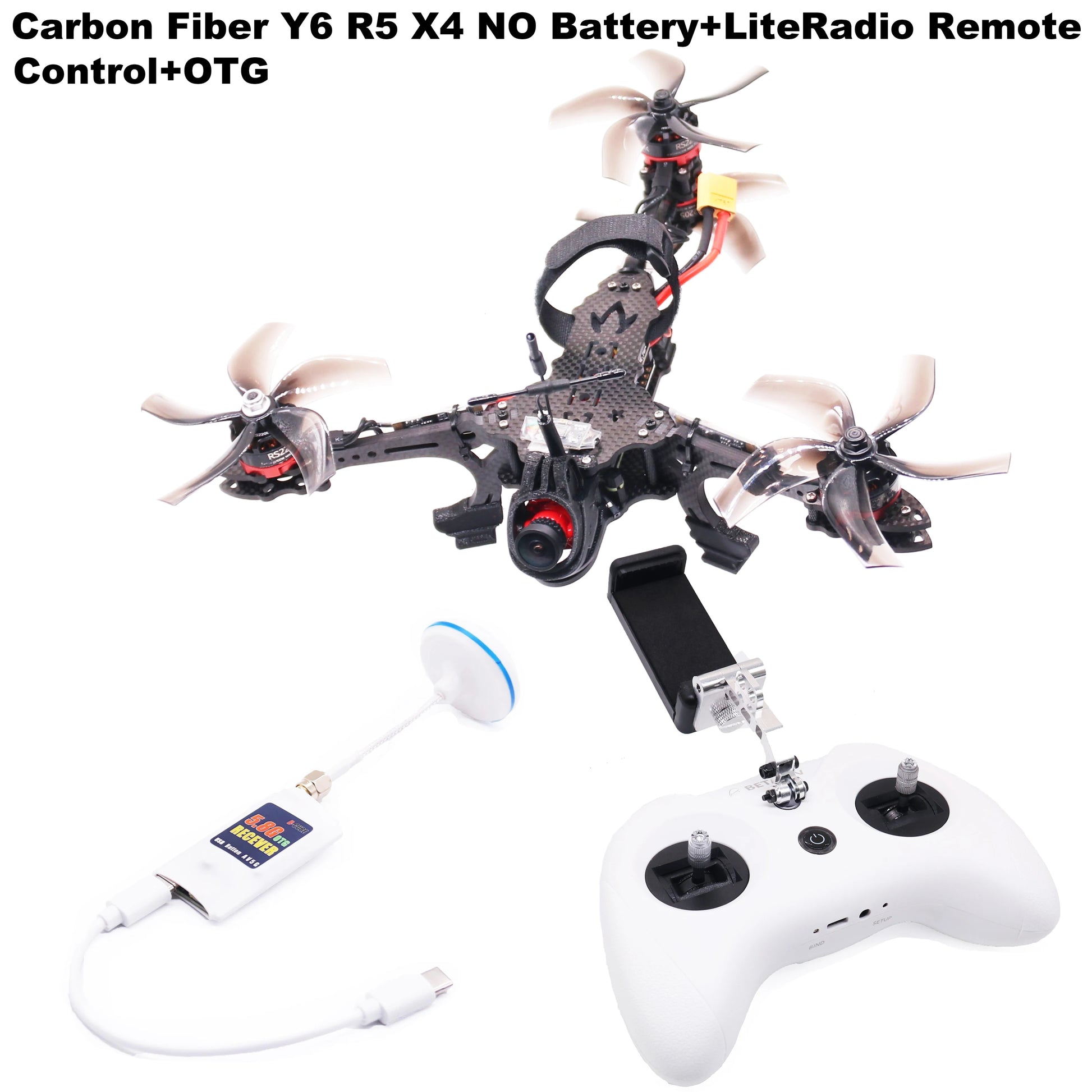 B-CUBE Y6R5 5Inch FPV Drone Frame Kit Carbon Fiber Racing Quadcopter Freestyle INAV Beatflight F722 NOXE Ardupilot Flightcontrol