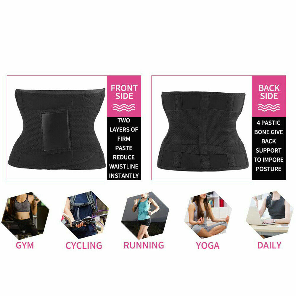 Sport Waist Trainer Weight Loss Women Sweat Thermo Wrap Body Shaper Sauna Belt