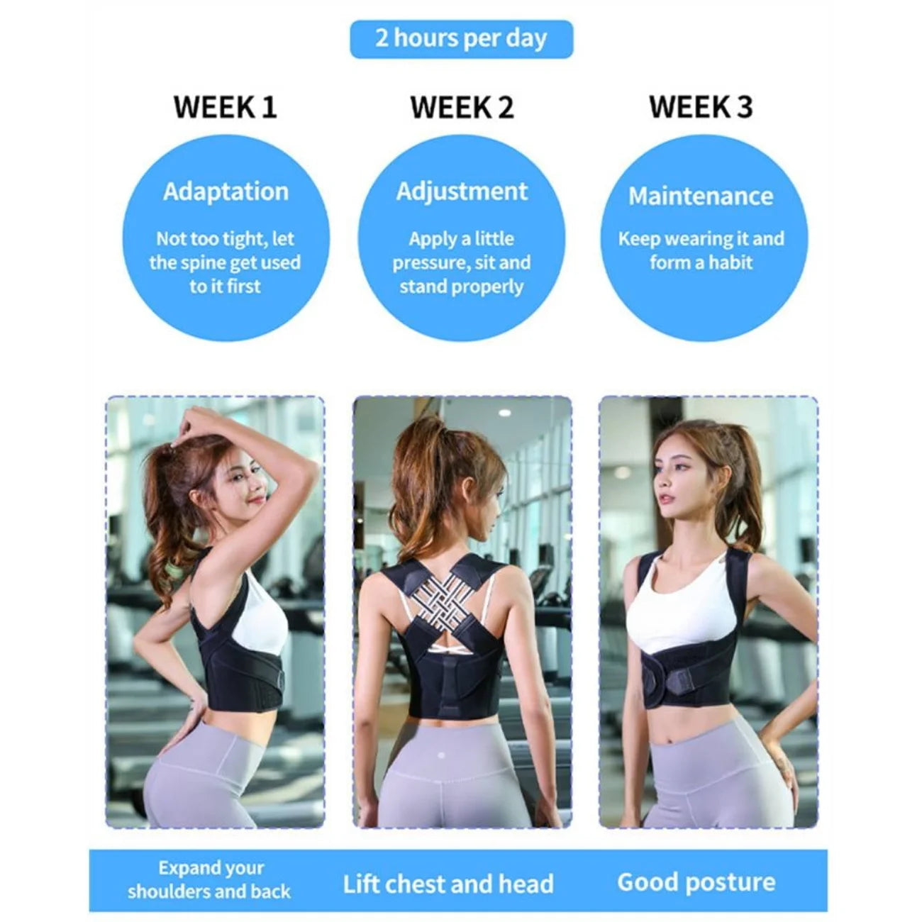 2.0 Upgraded Back Brace Posture Corrector for Women & Men – Adjustable Back Brace for Scoliosis, Hunchback, Back Pain Relief & Posture Support Large