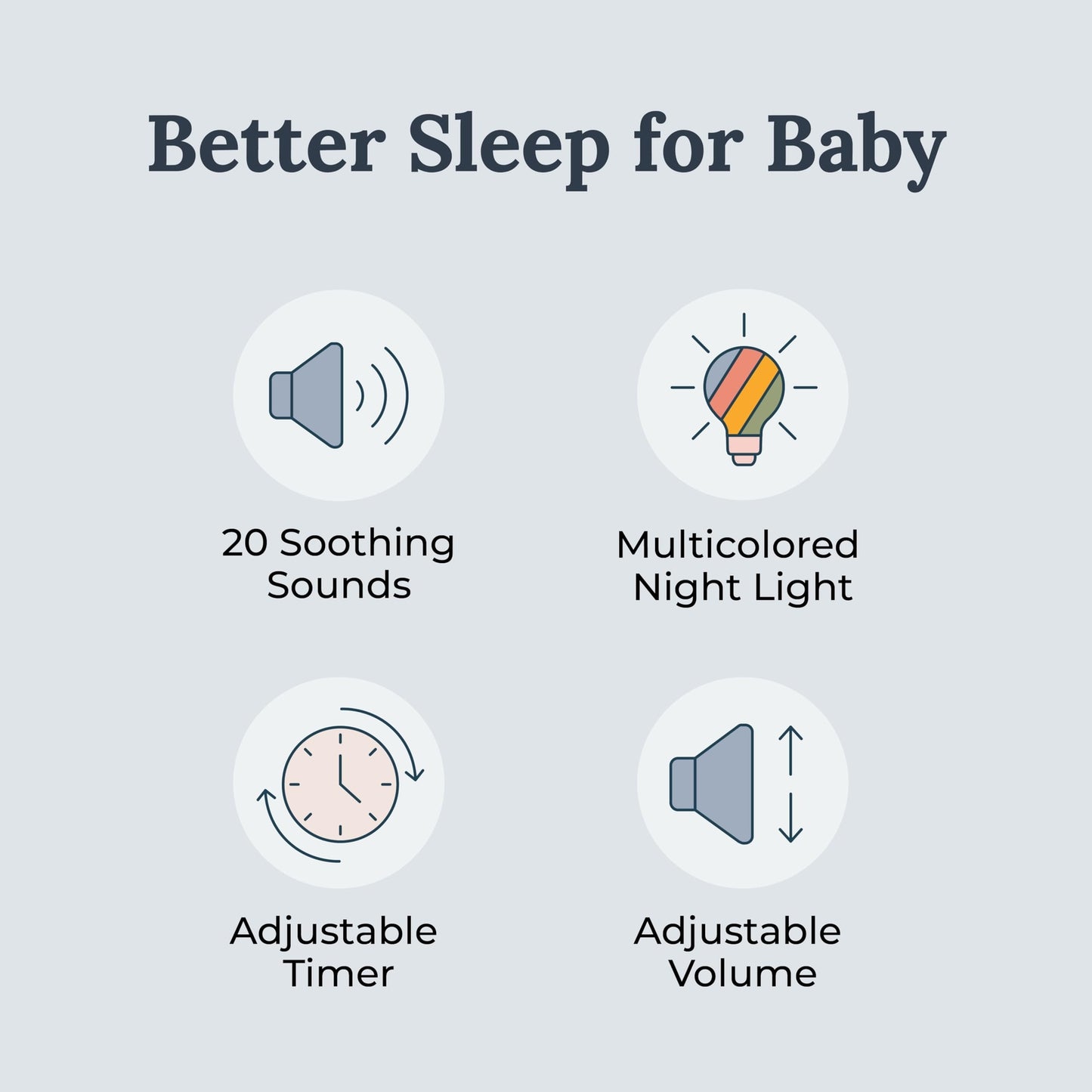 Yogasleep Dreamcenter White Noise Machine with Night Light 26 Sleep Sounds