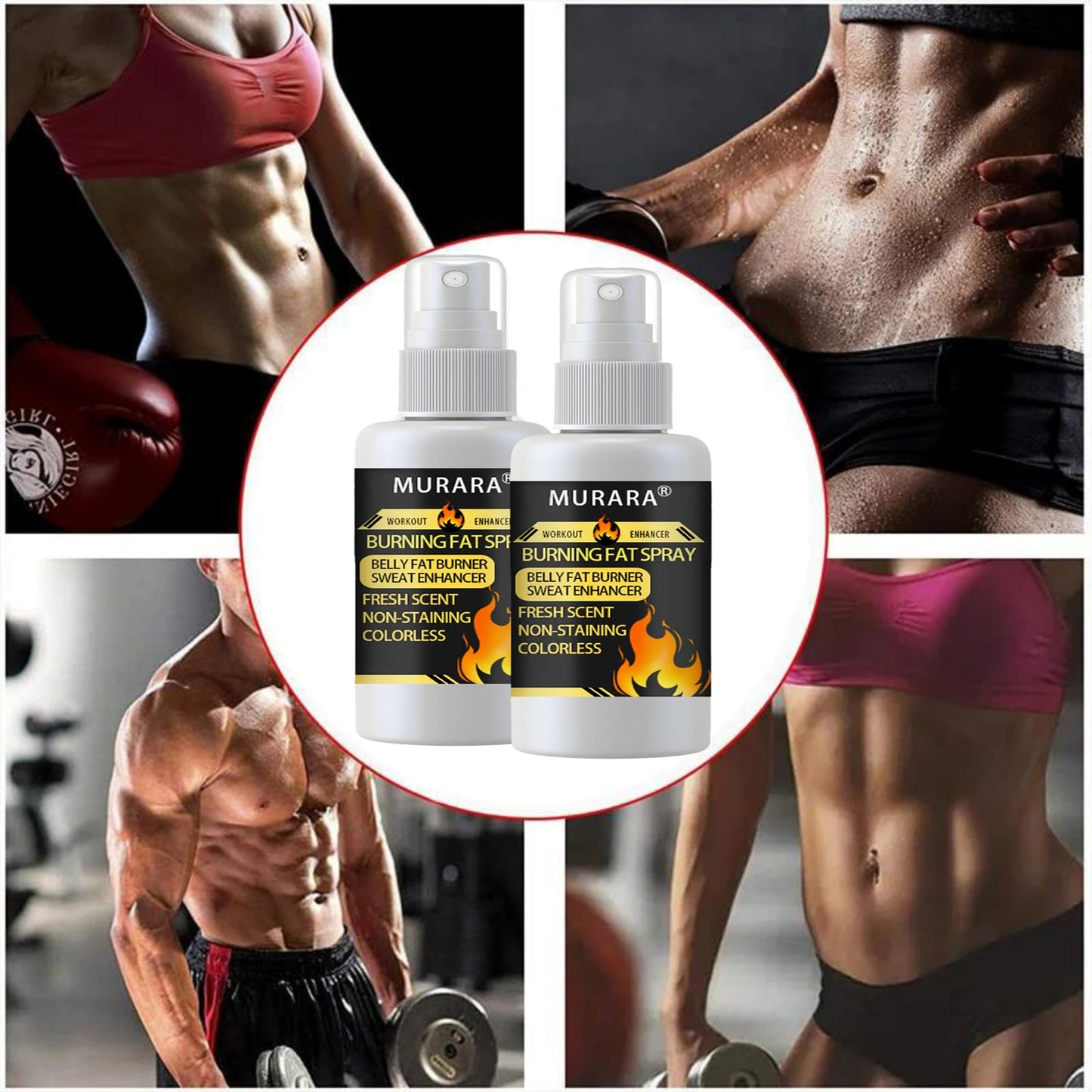 BURNING FAT SPRAY BELLY FAT BURNER SWEAT ENHANCER Targets Sweat Glands to Increase Perspiration