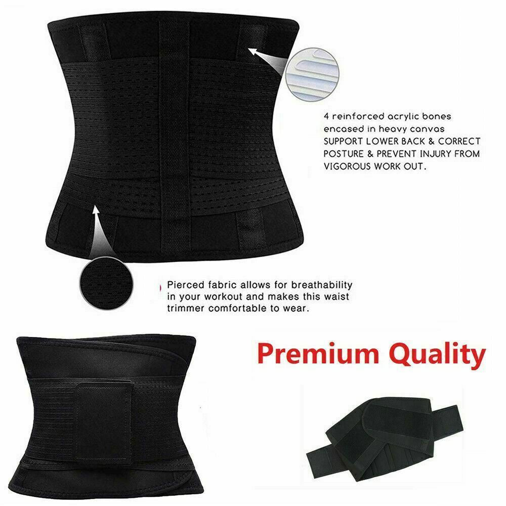 HOT Best Waist Trainer for Women Sauna Sweat Thermo Yoga Sport Shaper Belt Slim