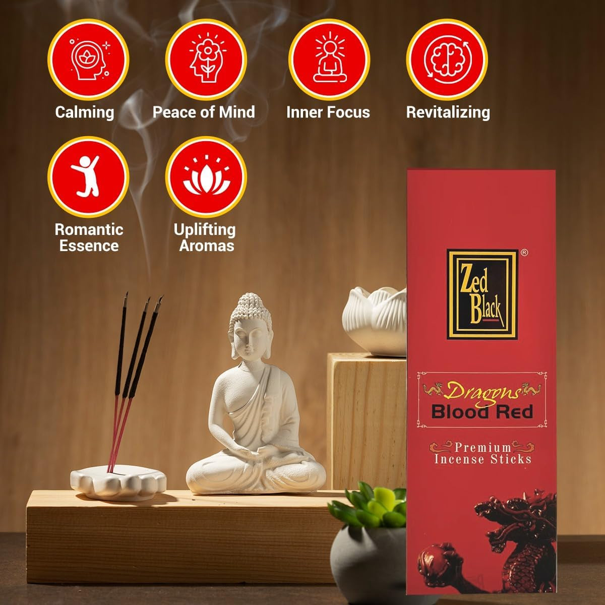 Dragons Blood Incense Sticks 120 Count | Sangre De Drago Natural Hand-Rolled Resin Incense for Protection | Energy Cleansing, Aura Smudging & Spiritual Rituals |