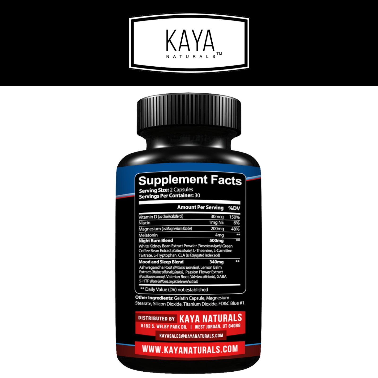 Night Time Fat Burner 60Ct Weight Loss Appetite Suppressant Sleep Aid Diet Pills