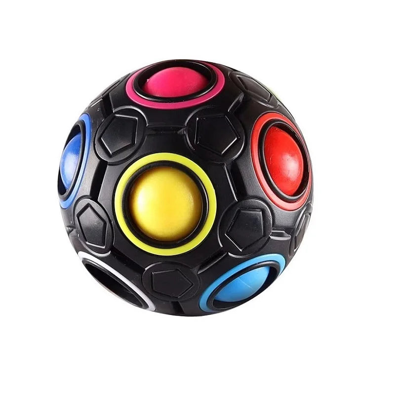 Kids Antistress Cube Magic Fidget Toys Puzzle Rainbow Balls Children Educational Toy Reliever Stress Anxiety Christmas Gift