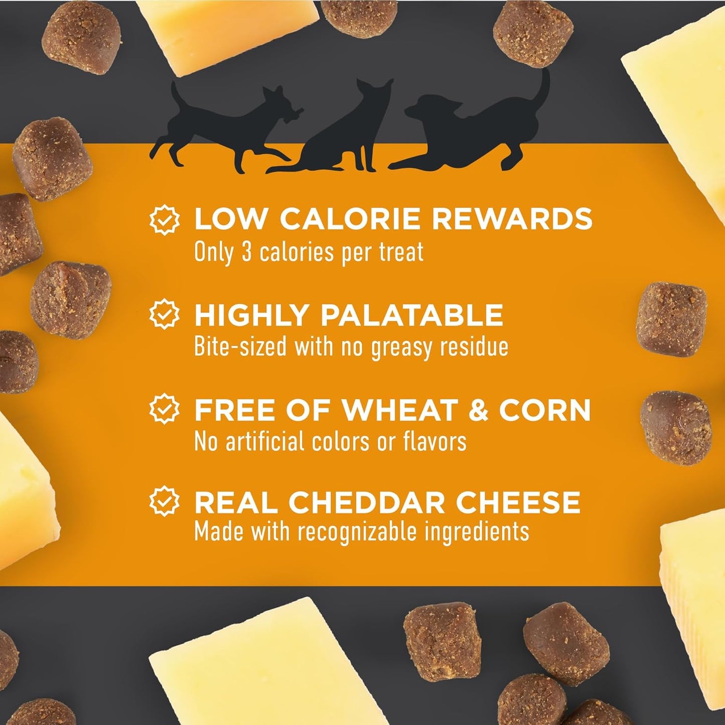 Tricky Trainers Soft & Chewy Dog Treats, Cheddar, 5 Oz. Pouch