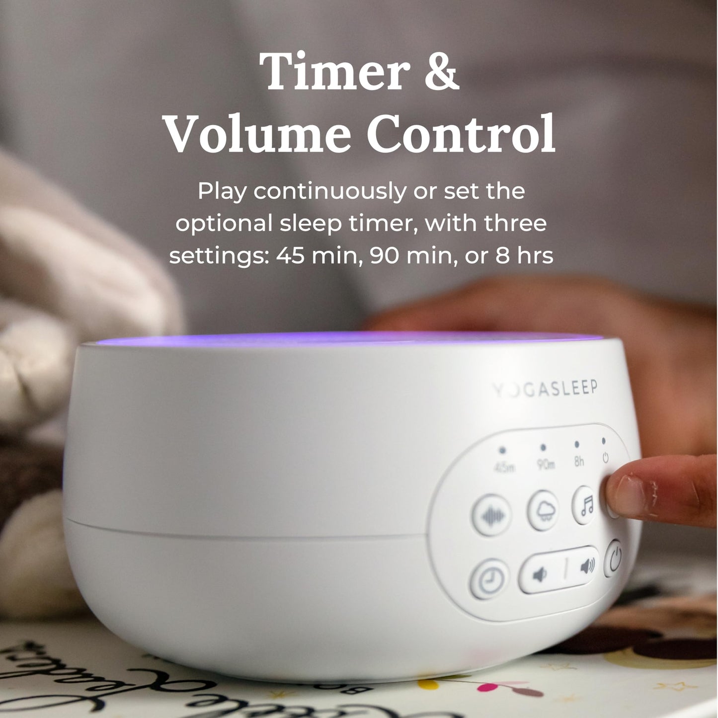 Yogasleep Dreamcenter White Noise Machine with Night Light 26 Sleep Sounds